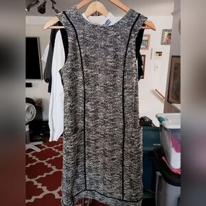 Vintage Adam Lippes Made In USA Black And White Ladies Dress Size 6 Melania